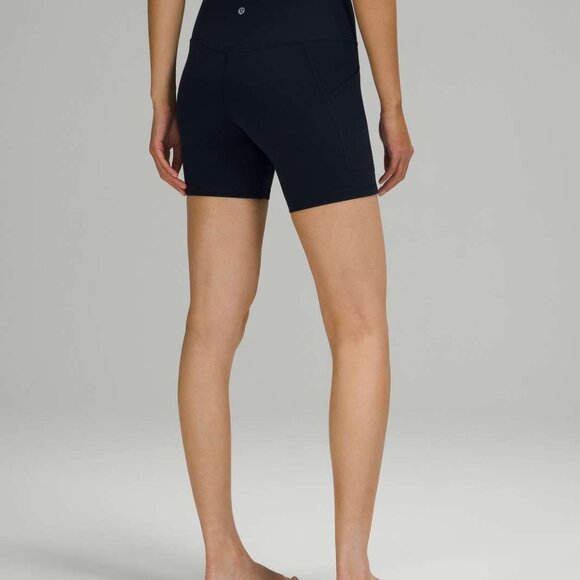 Lululemon Align High-Rise Short with Pockets 6" - True Navy - Picture 3 of 4